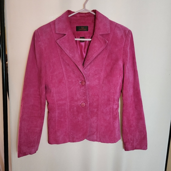Genuine Leather Danier Hot Pink Suede Jacket, vintage, Y2K - Picture 1 of 9
